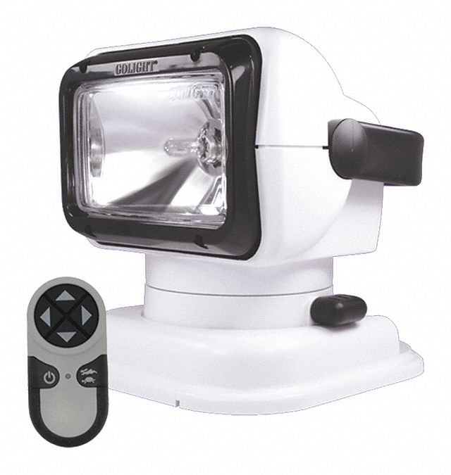 Halogen Spotlight, Wireless Handheld - Remote Controlled, 65 Watts, 12V ...