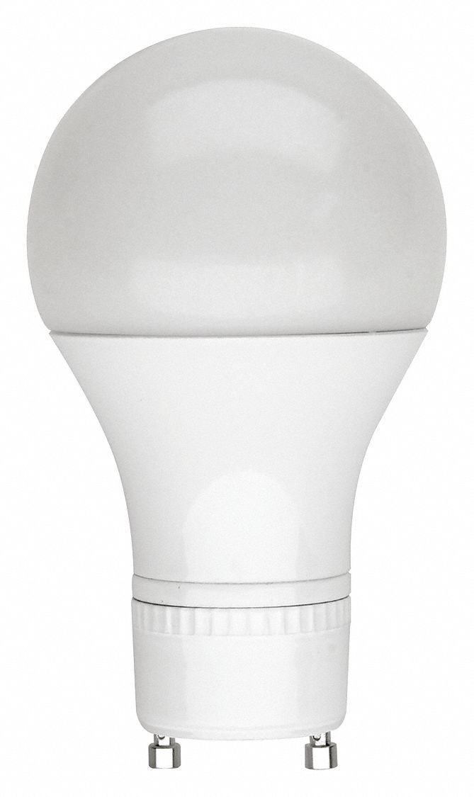 LED Bulb: A19, 2-Pin (GU24), 60W INC/13 to 15W CFL, 9 W Watts, 800 lm, LED, 2-Pin, 3000K