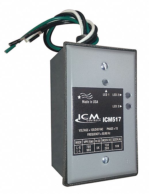 ICM Surge Protection Device, Phase Single, Voltage 120/240V AC Delta