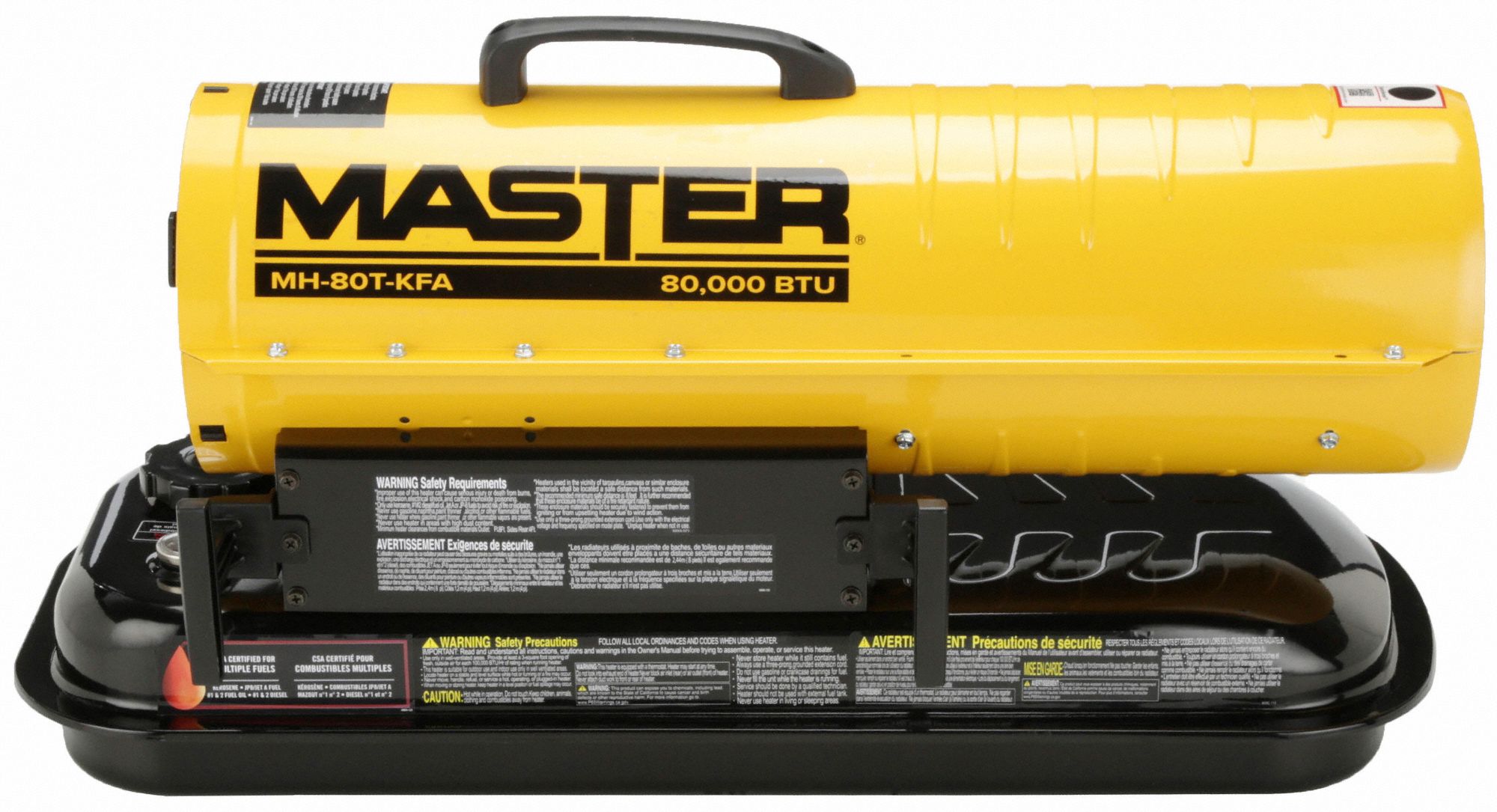 MASTER Portable Oil and Kerosene Torpedo Heater Handheld Portable