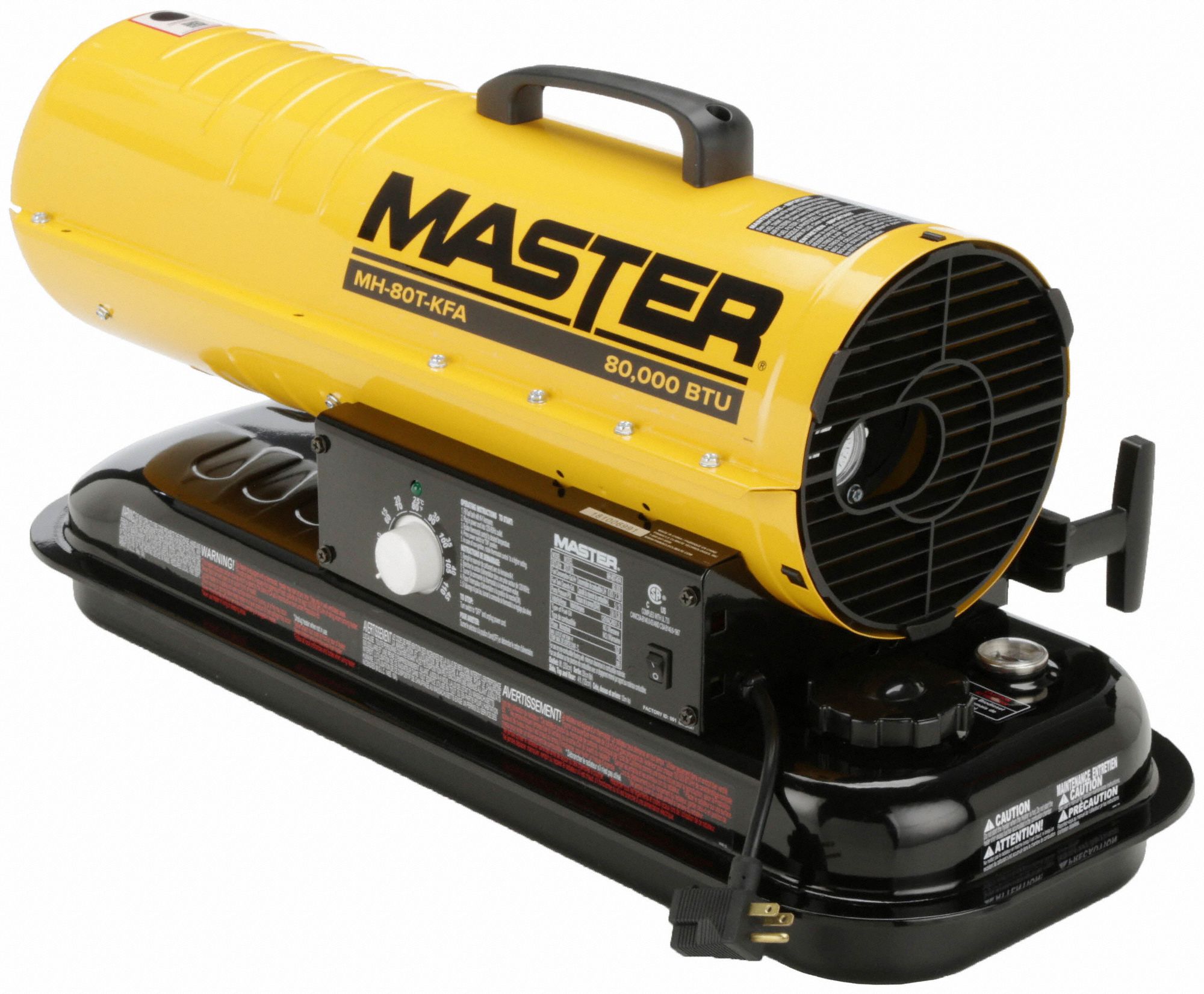MASTER Portable Oil and Kerosene Torpedo Heater Handheld Portable