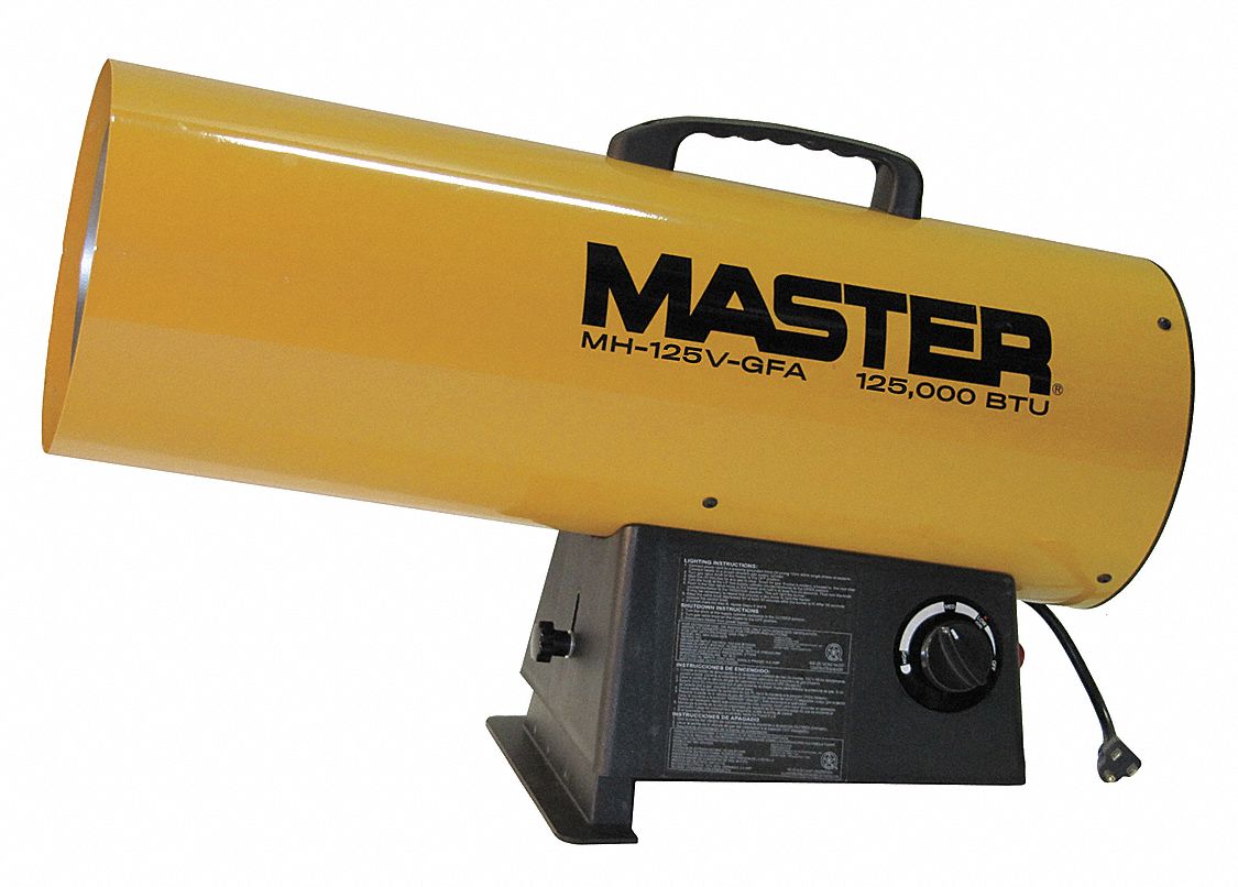 MASTER, 125,000 BtuH Heating Capacity Output, 3,125 sq ft Heating Area