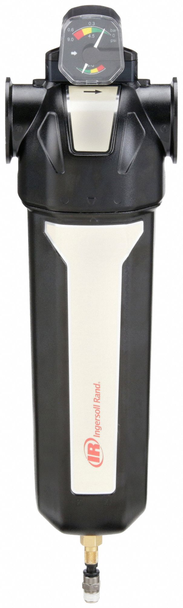 Compressed Air Filter: 0.01 micron, 1 1/2 in NPT, 235 cfm, 250 psi Max Op Pressure