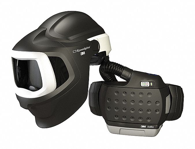 PAPR W/ WELDING HELMET, RATCHET, UNIVERSAL, SHADE 3, BELT-MOUNT, -5 °  TO 55 °  C