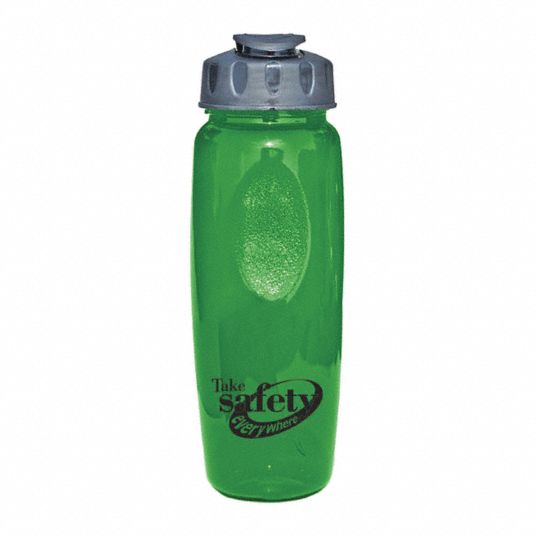 QUALITY RESOURCE GROUP Water Bottle, Green, Plastic 32ND108TSE25