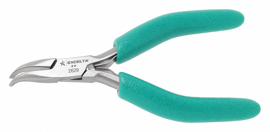 Excelta 2629 S/S Curved Nose Plier Hobby Craft Electronics Precision New