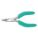FLAT NOSE PLIER, ESD-SAFE, ½ IN MAX JAW OPENING, 4¾ IN OVERALL L, 1 IN JAW L, ¼ IN TIP W