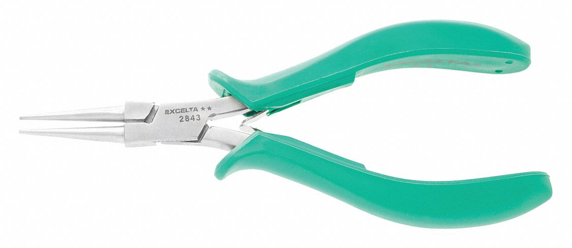 LONG NOSE PLIER,5-3/4IN L,SMOOTH