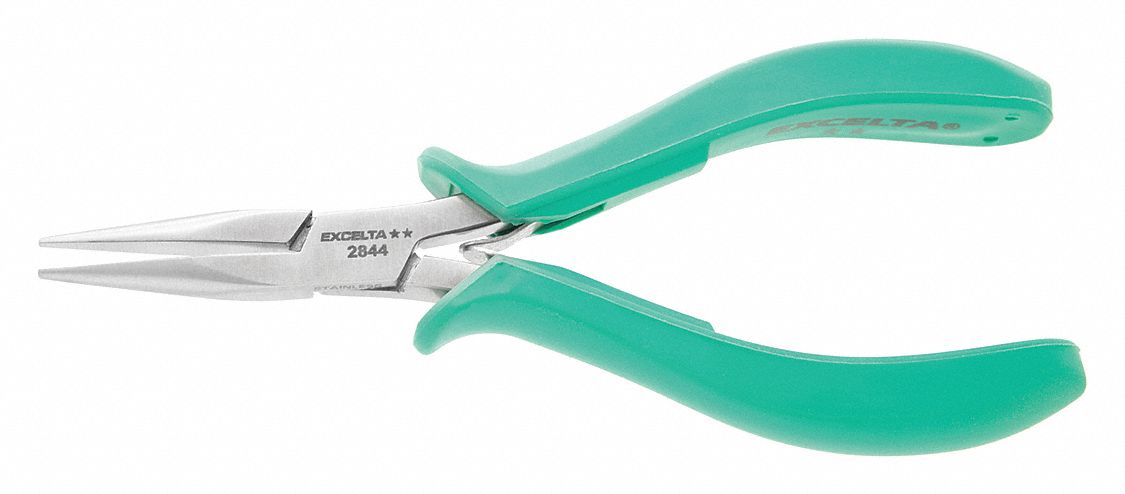 CHAIN NOSE PLIER,5-3/4IN L,SMOOTH