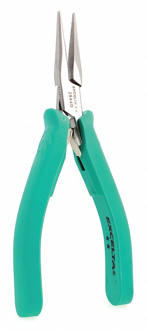 CHAIN NOSE PLIER,5-3/4IN L,SERRATED