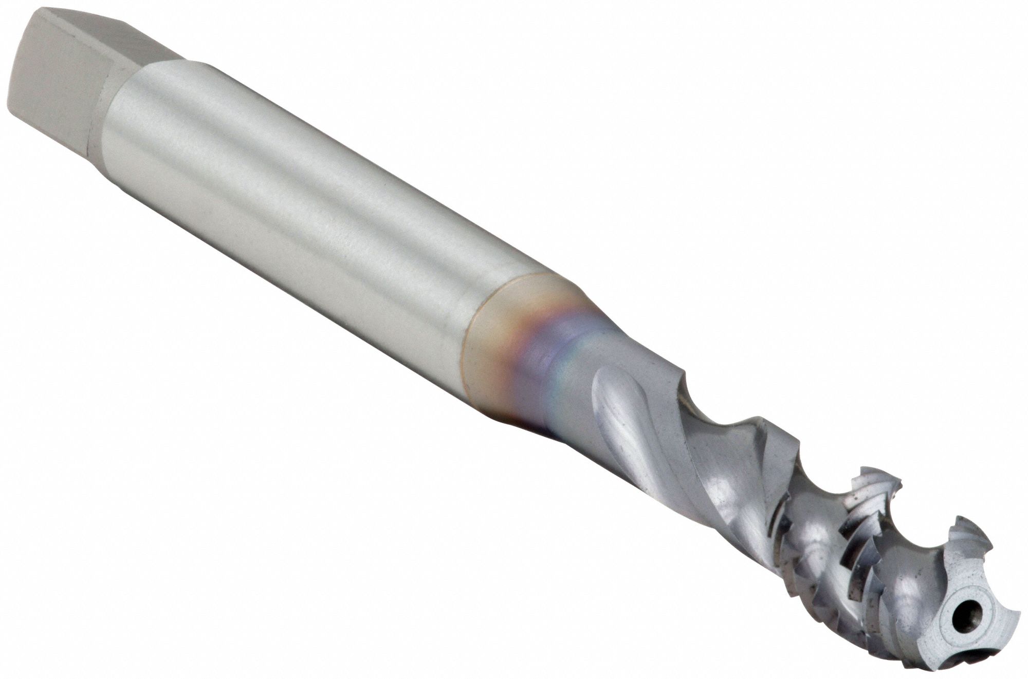 SPIRAL FLUTE TAP, M8X1 THREAD, 1MM THREAD L, 9MM OVERALL L, RIGHT HAND