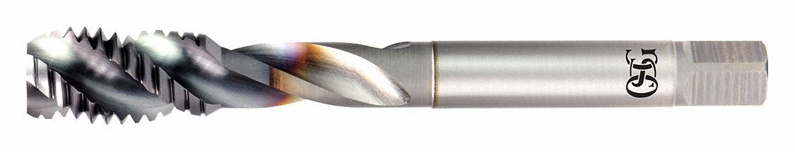 TARAUD À CANNELURE HÉLICOÏDALE, FILETAGE 1/4 PO-28, FILETAGE 3/8 PO LONG, 3⅛ PO LONG, DROITIER, TICN