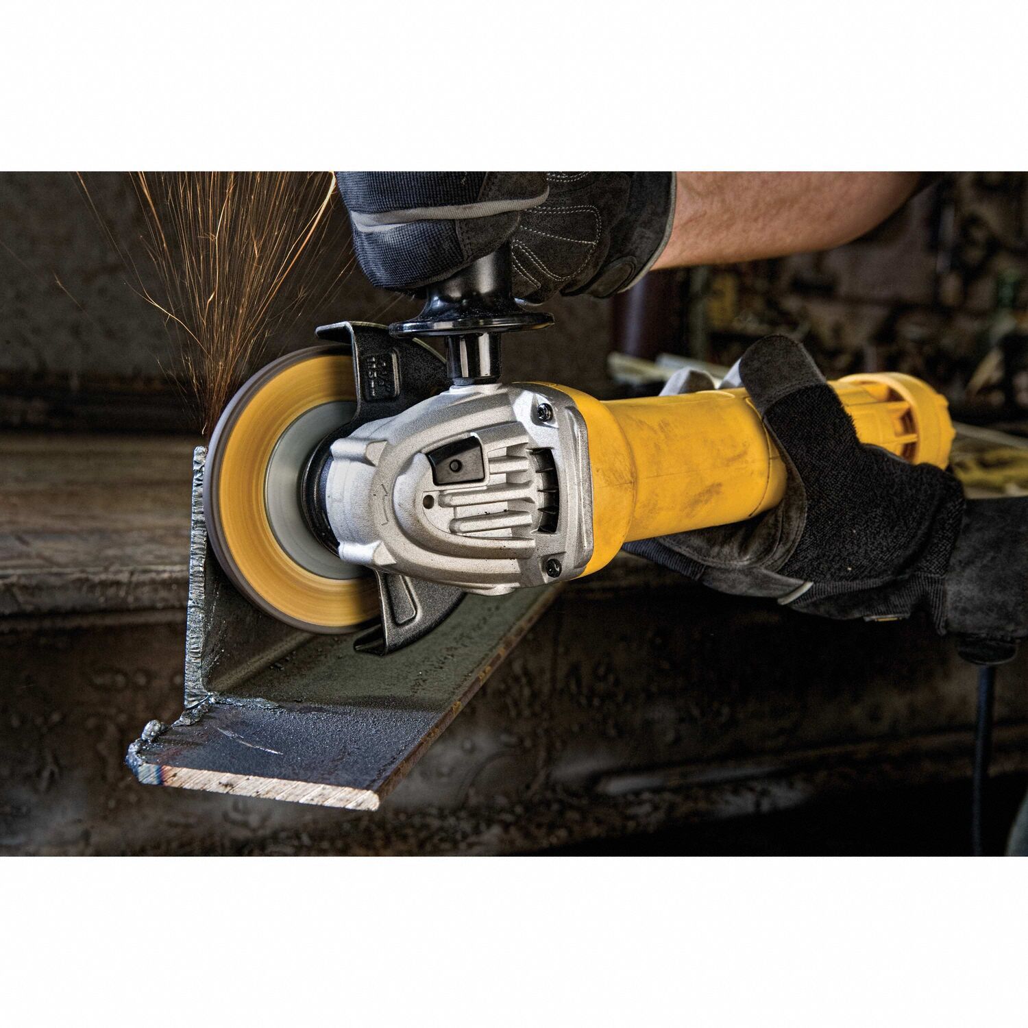 DEWALT Angle Grinder: 11 A, 11,000 RPM Max. Speed, Paddle, Adj Guard ...