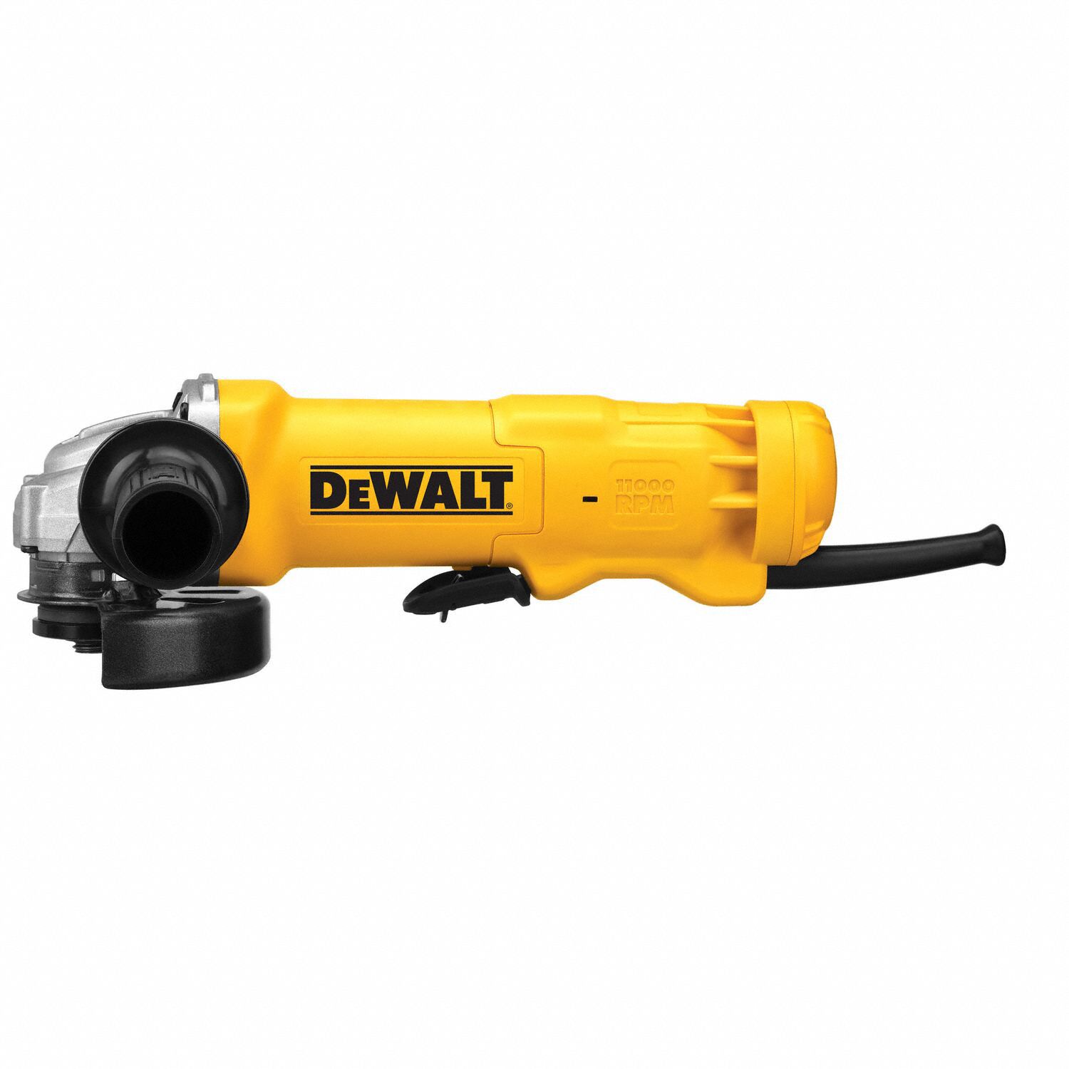 DEWALT Angle Grinder: 11 A, 11,000 RPM Max. Speed, Paddle, Adj Guard ...