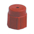 STANDARD HIGH SIDE AC CAP REFILL, RED, 1/2 X 6 X 4 IN, 6 IN, PLASTIC, PKG 10