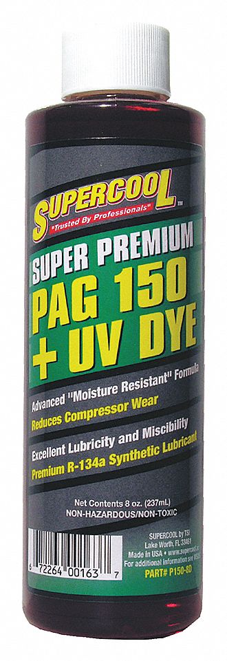 A/C COMP LUBE,UV DYE,8OZ.