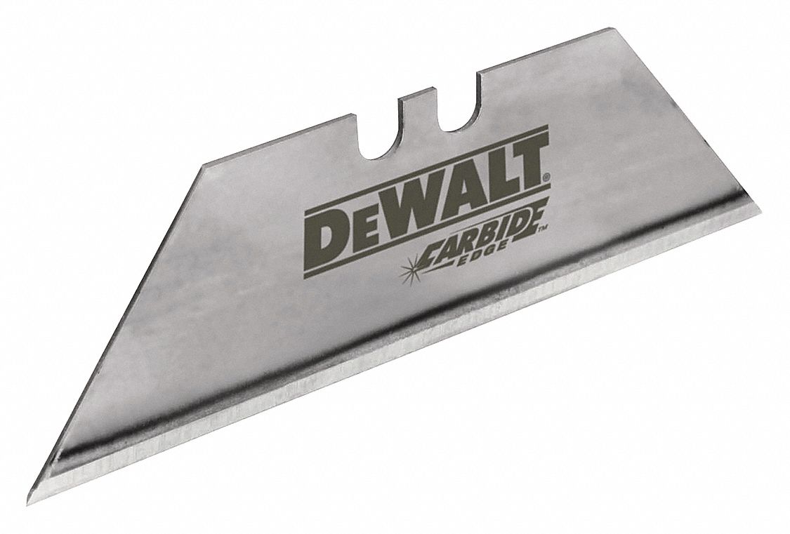 UTILITY BLADE, 2 1/2 IN BLADE L, 3/4 IN BLADE W, 0.03125 IN BLADE THICK, STEEL, 5 PK