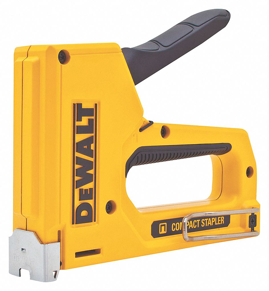 STAPLE GUN, 7 5/16 IN OVERALL L, FOR 1/4 IN/5/16 IN/3/8 IN/1/2 IN STAPLE LEG L, ALUMINUM