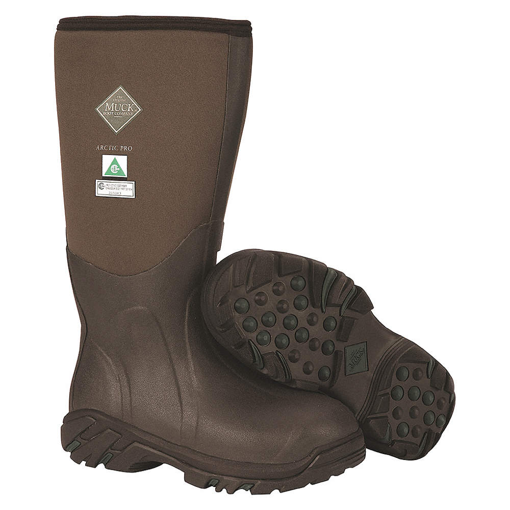BROWN Neoprene Muck Boots Company Men's/Women's ARCTIC PRO STEEL SAFETY TOE 