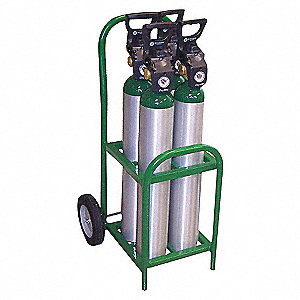 Cylinder Cart,250 lb,15-1/2"x18-1/2"x35"