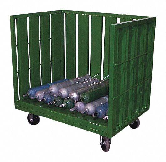 Med Cylinder Cart,3,200 lbs.,42