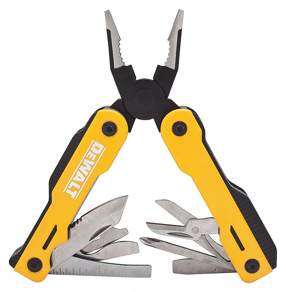 MT16 SERIES MULTI-TOOL, STAINLESS STEEL, BLACK/YELLOW STRAIGHT HANDLE