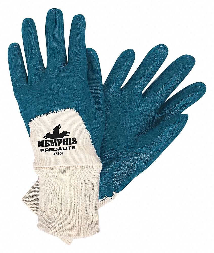 COATED GLOVES,S,BL/WHT,PR