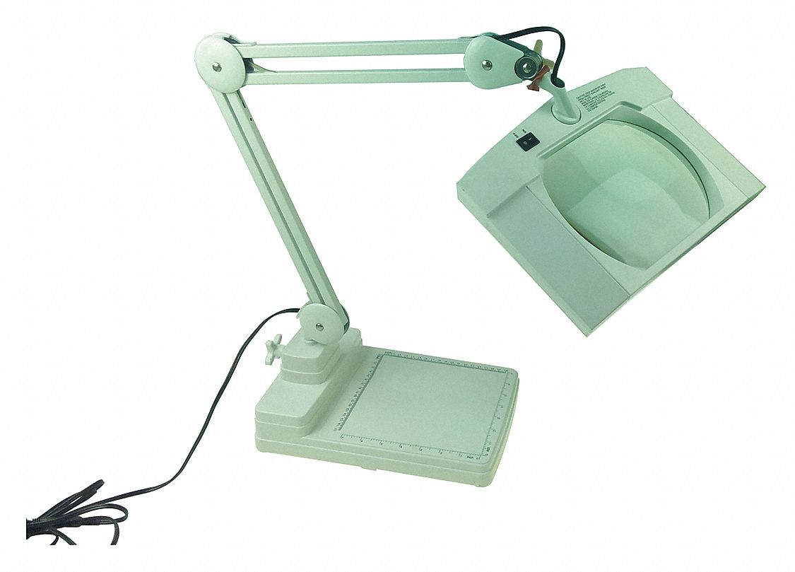 LOUPE RECTANGULAIRE, DEL, 2,25X, 5 DIOPTRIES, 445LM, 16PO DE PORTÉE