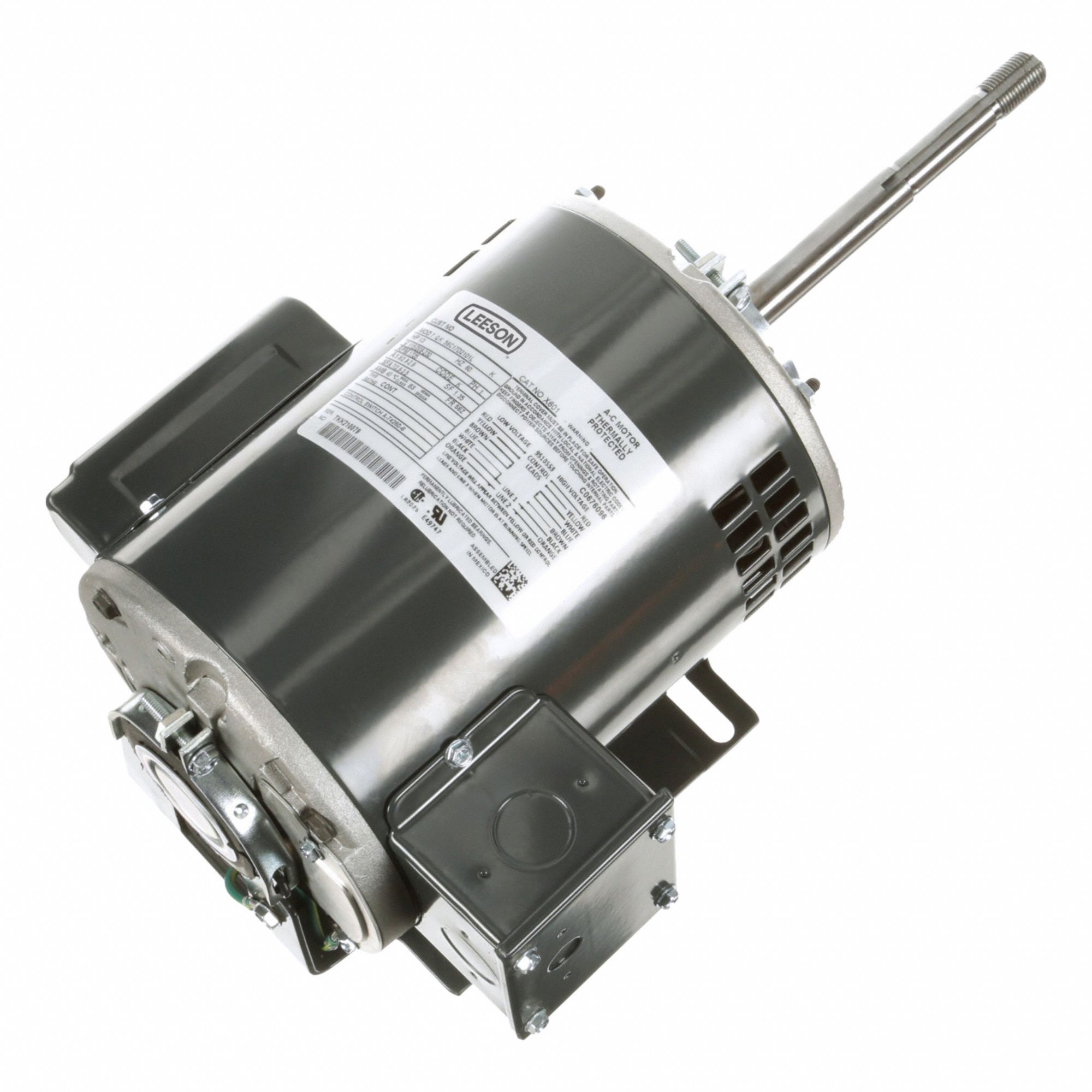Dryer Motor: Cradle Base, Capacitor-Start, 1/3 hp, 1, 725 RPM, 56Z Frame Size, 115/208-230V AC