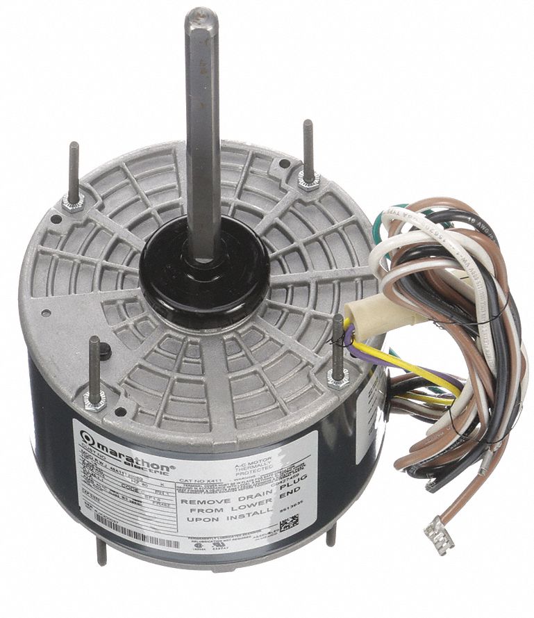 MARATHON MOTORS 1/6 HP Condenser Fan Motor,Permanent Split