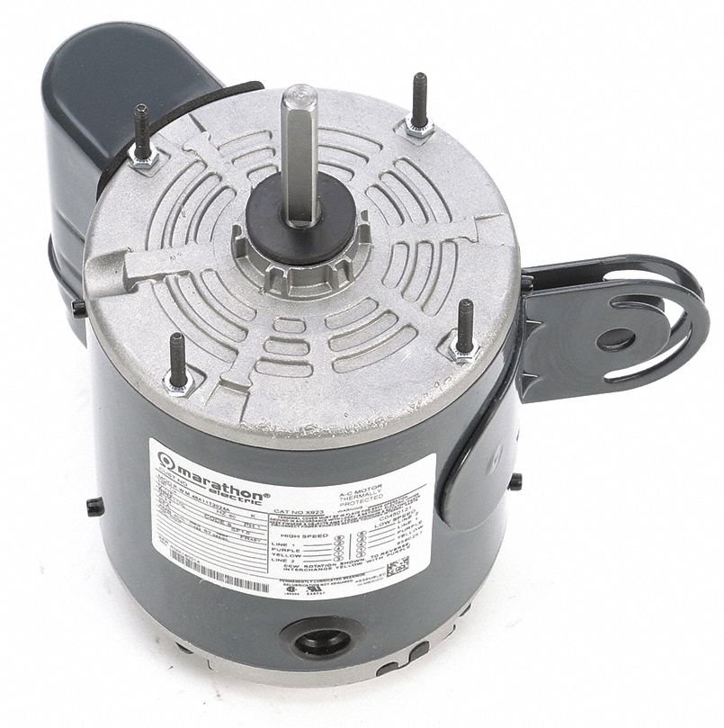 MARATHON MOTORS Pedestal Fan Motor, 1/4 HP, Permanent Split Capacitor