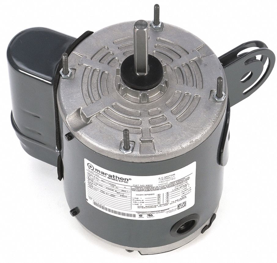U.S. MOTORS, 1/3 HP, 1,075 Nameplate RPM, Pedestal Fan Motor 55ML51