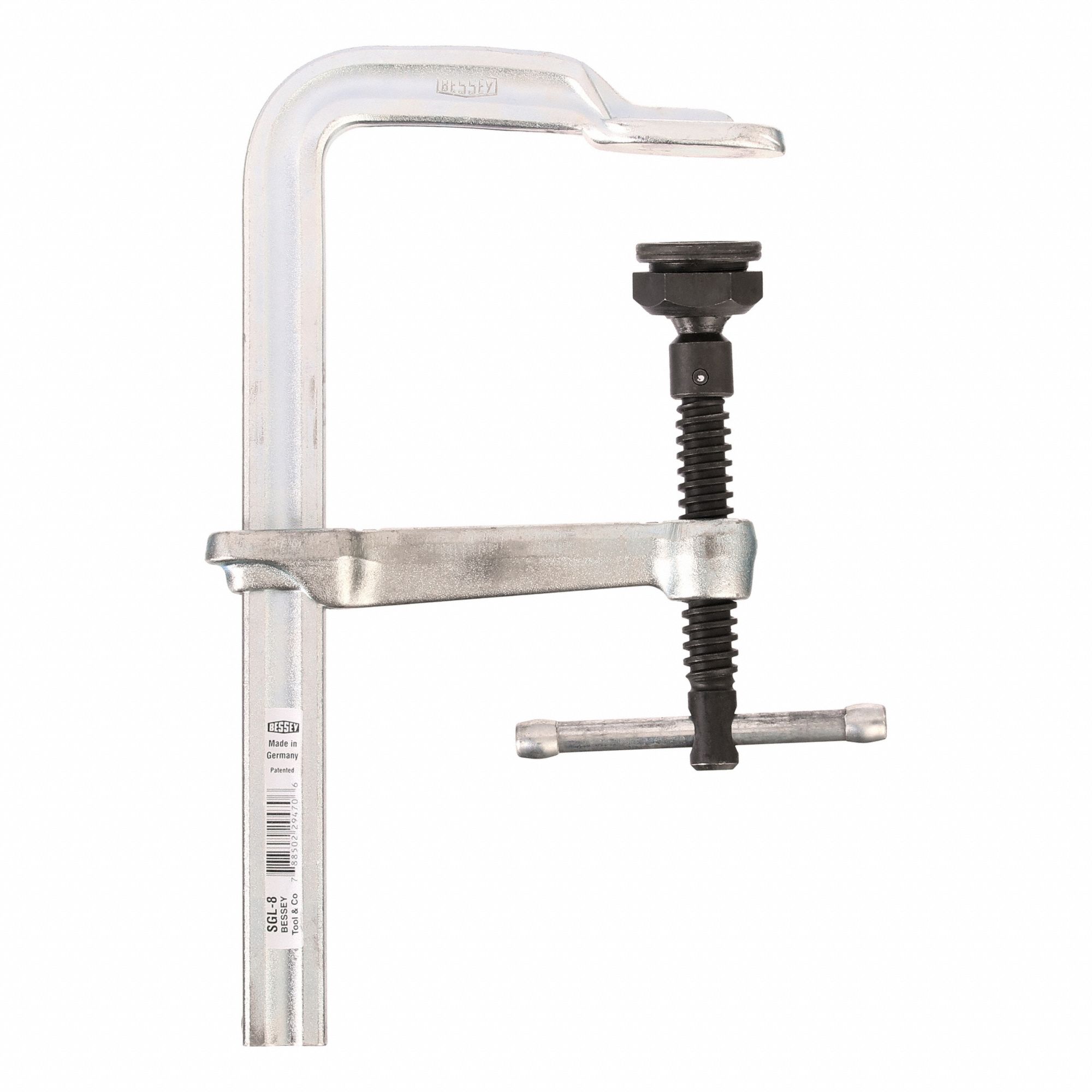 Bar Clamp, Steel, 8 in.
