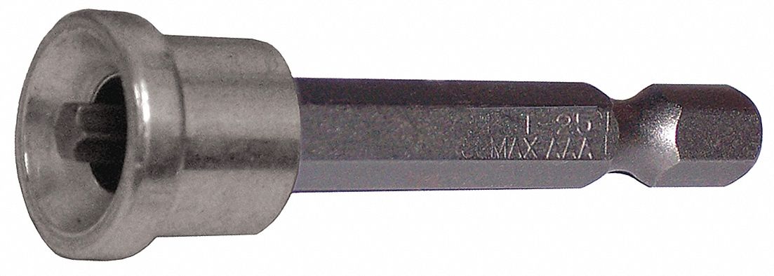 Power Bit: Power Bit, T25 Bit Size, Imperial, Torx® Head, Std, Impact Rated, 10 PK