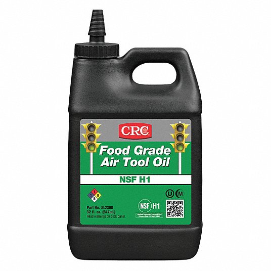 Air Tool Oil: Synthetic, 32 oz Container Size, Bottle, NSF H1