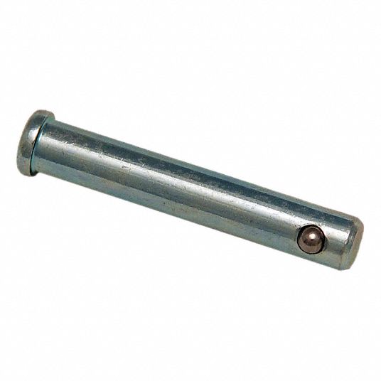 GRAINGER APPROVED Carbon Steel Clevis Pin, 1 1/2 in L, 1/4 in Pin Dia
