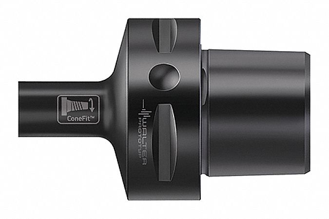 Exchangeable Mill Head Holder: E12 Connection Size, 87.00mm Overall Lg, Weldon Flat