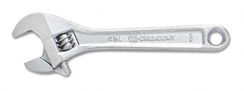 CRESCENT Wrench,Chrome,Adj,8In