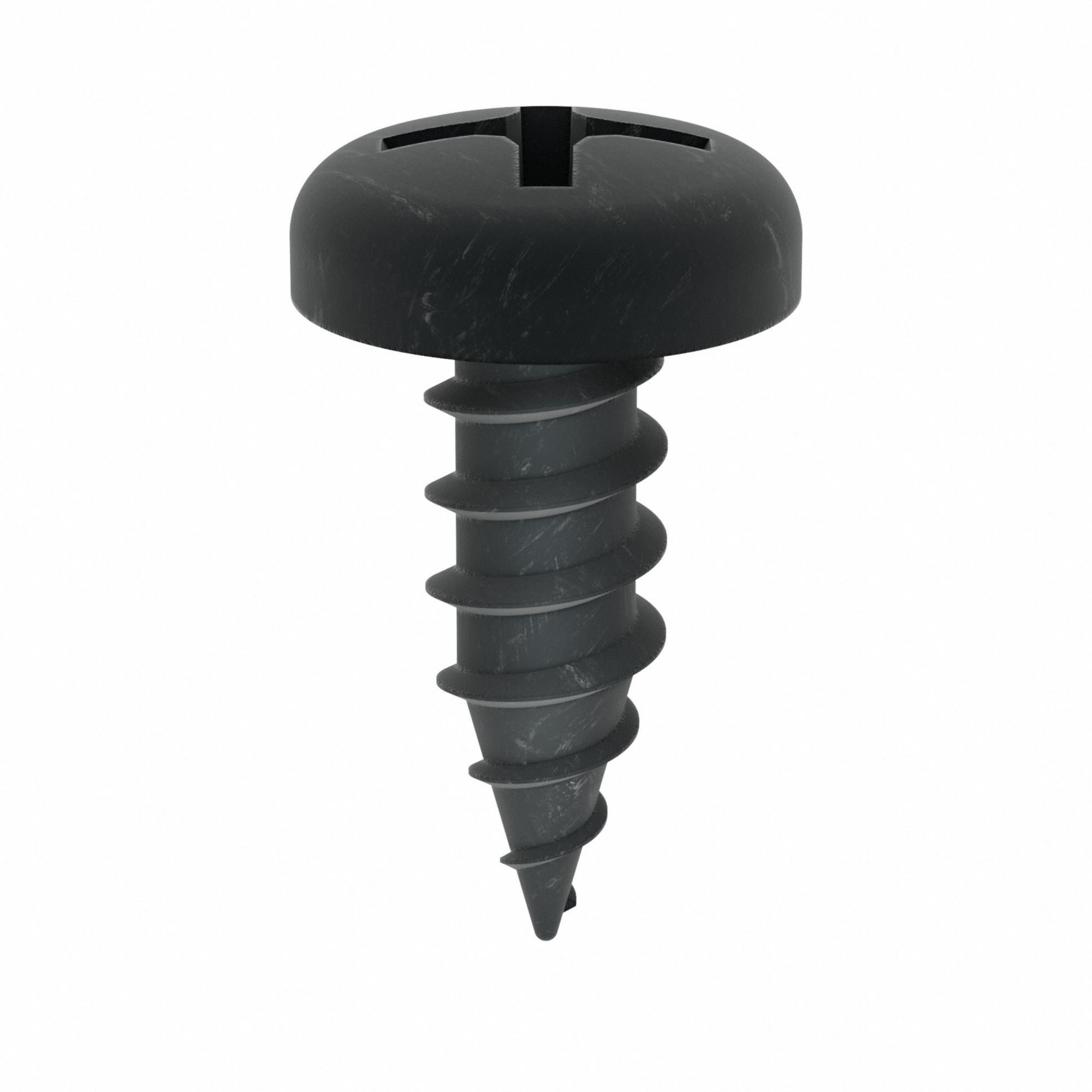 Drywall Screw: #7 Size, 7/16 in Lg, Phosphate, Steel, Pan, Phillips, 500 PK