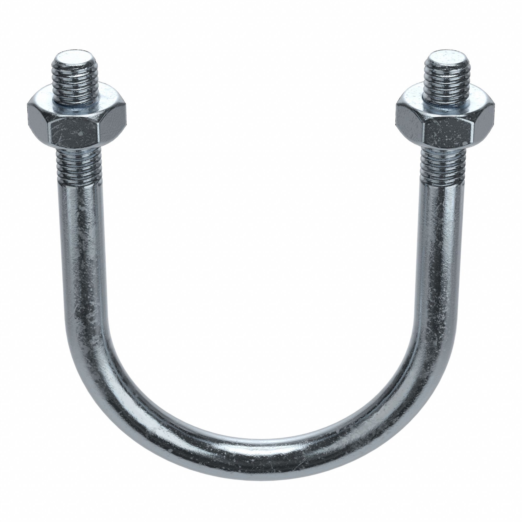 STANDARD U-BOLT, STEEL, ZINC PLATED, ⅜