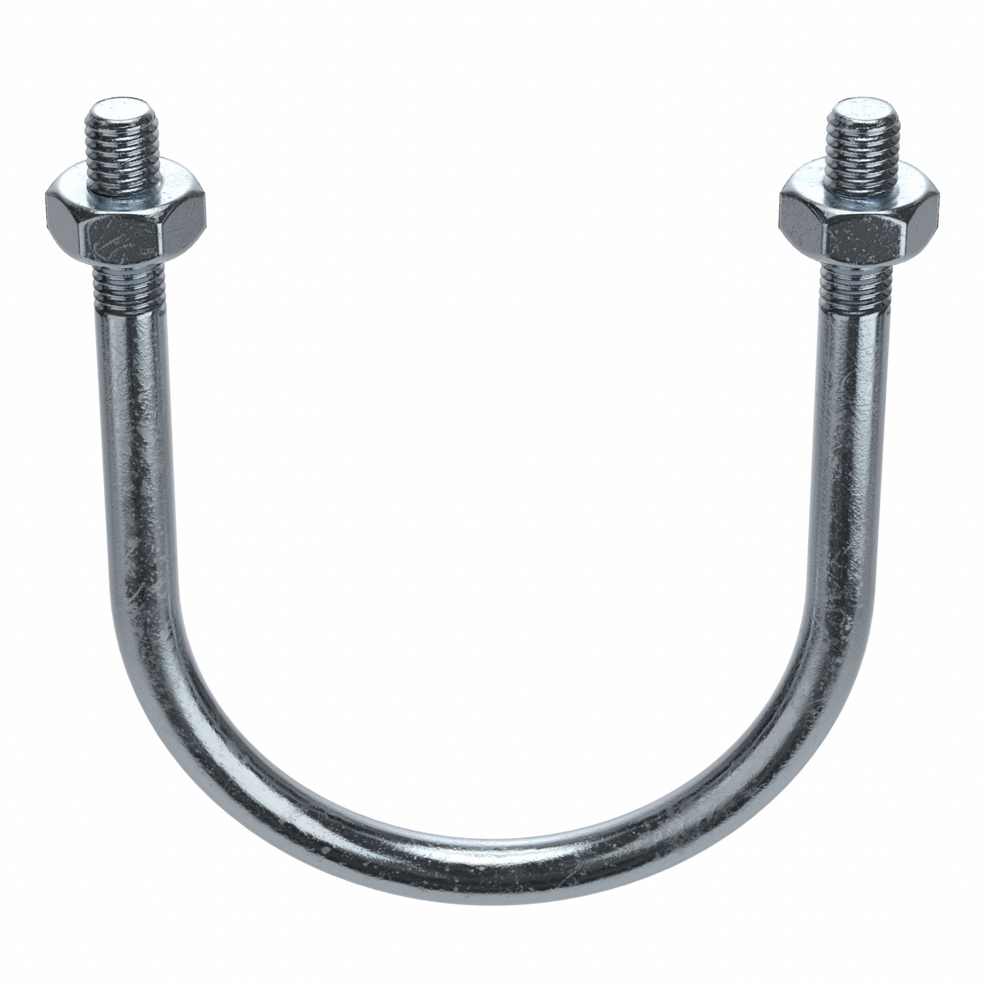 STANDARD U-BOLT, STEEL, ZINC PLATED, ½