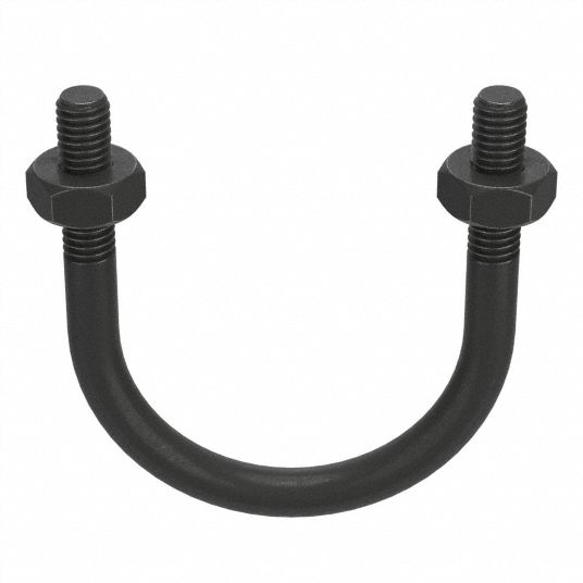 Steel, Black Oxide, Standard U-Bolt - 32TH69