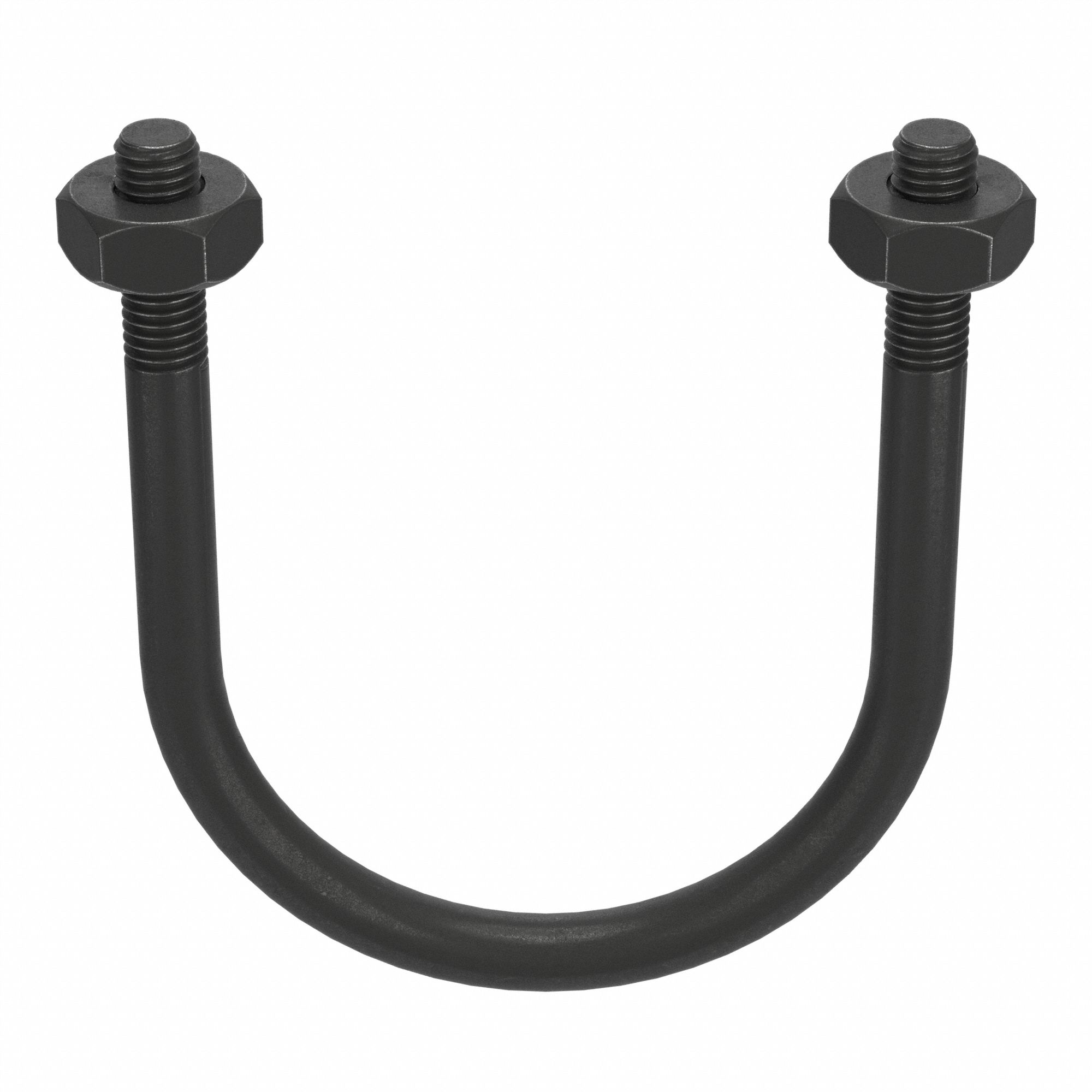 STANDARD U-BOLT, STEEL, BLACK OXIDE, ½"-13 THREAD, 5⅝ IN INSIDE W/DIA, 7¼ IN INSIDE H