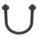 STANDARD U-BOLT, STEEL, BLACK OXIDE, ½
