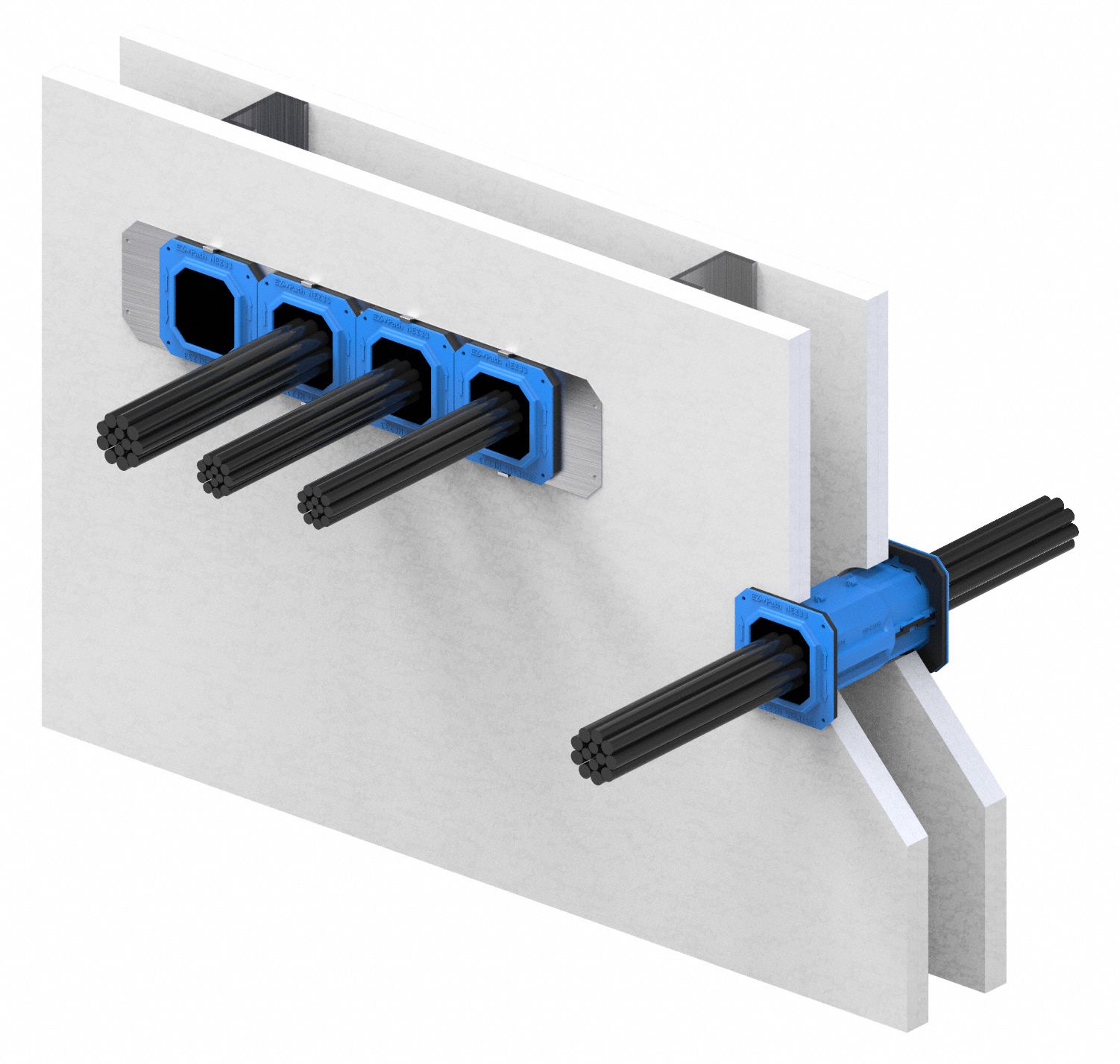 STI Smoke and Acoustical Pathway Device: 4 in Lg, 4 1/2 in Wd, 4 1/2 in ...