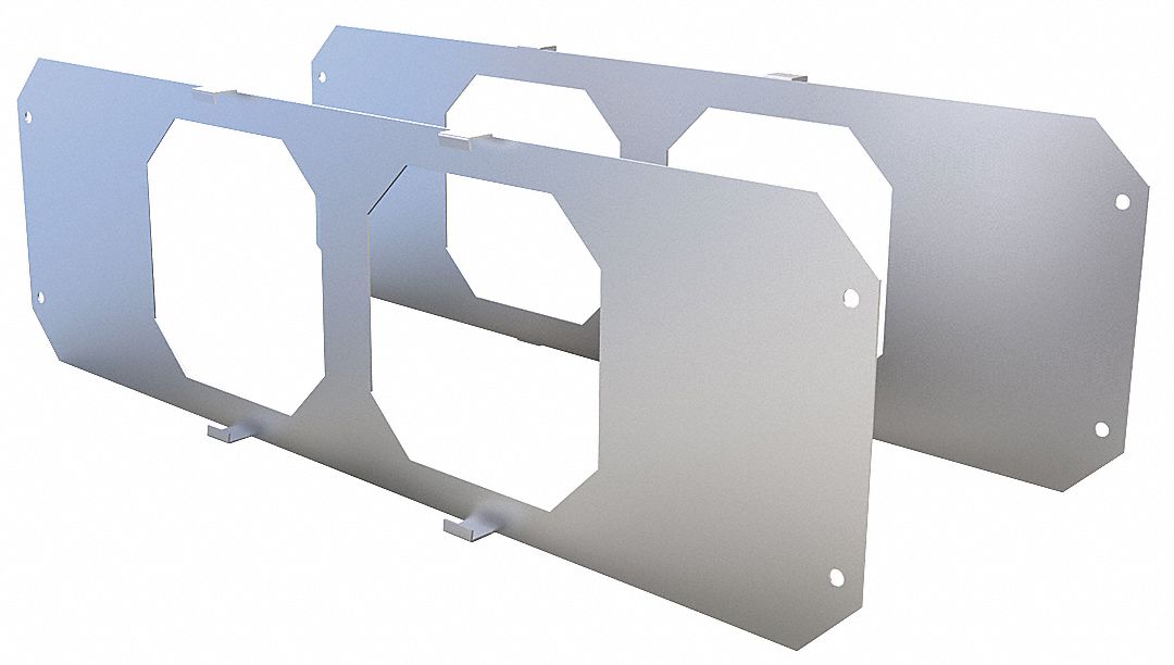 Smoke and Acoustical Pathway Device: Square, 0.8 in Overall Ht, 4 in Overall Lg