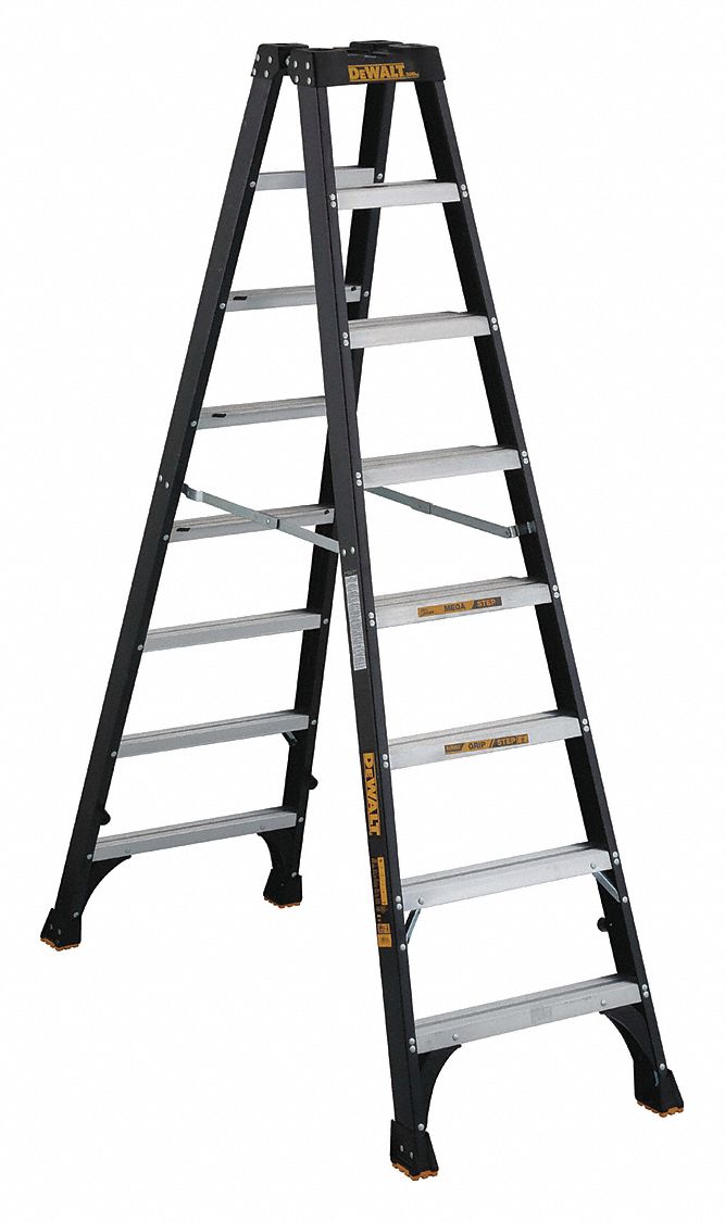 Twin Stepladder, Fbrgls, IA, 8ft, DXL3030