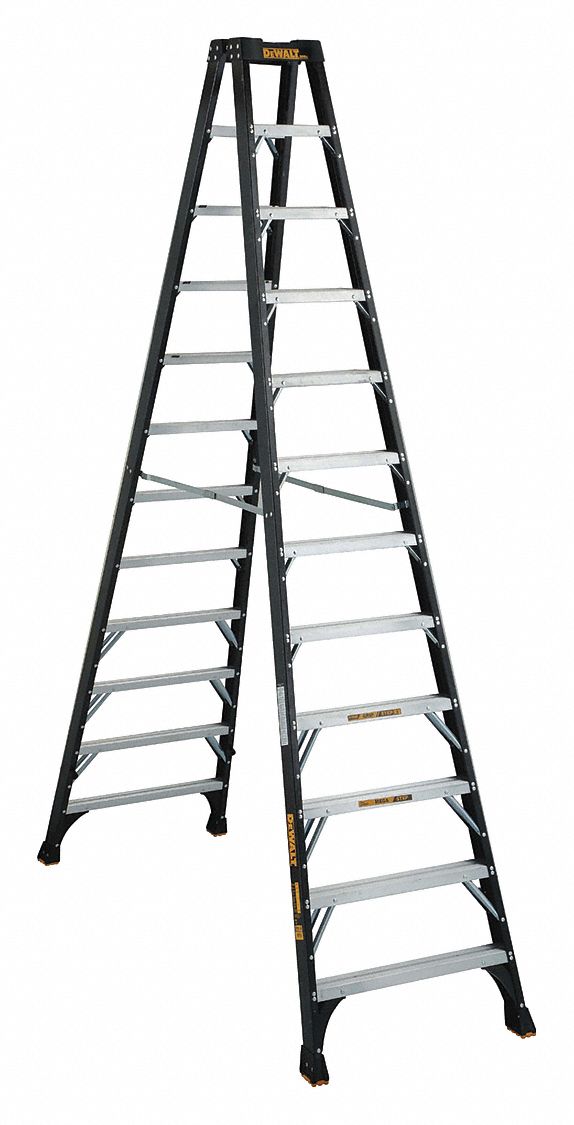 Twin Stepladder, Fbrgls, IA, 12ft, DXL3030