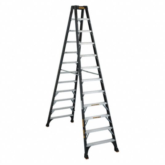 DEWALT 12 ft Ladder Ht 11 Steps Twin Stepladder 32TM07