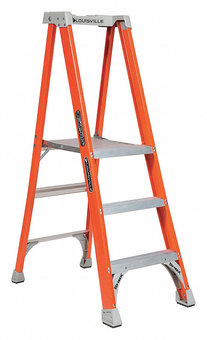 Louisville 3' Platform Ladder iA 300lbs Fiberglass FXP1703